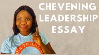 Leadership Essay Tips| Chevening scholarship