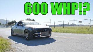 Twin Turbo G35 FINAL Dyno Day! 600WHP!?