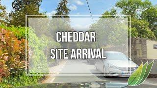 Caravan and Motorhome Club - Cheddar Site arrival