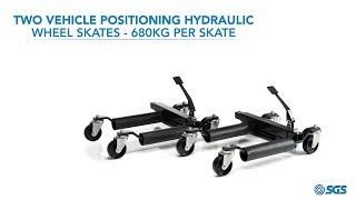 SGS Two Vehicle Positioning Hydraulic Wheel Skates (680kg per Skate)