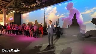 Barbara Bouza & Josh D'Amaro - Wonderful World of Dreams Pavilion -D23 Expo 2022 Media Preview