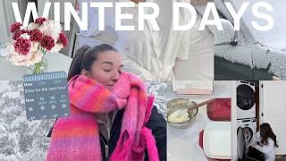 winter VLOG: snow days, work from home, cooking, new hobbies + a real chat