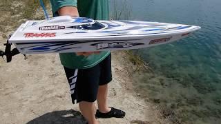 Traxxas Blast Brushed Rc Boat On 4s Lipo!!