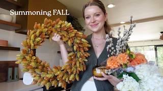 VLOG: trying to summon fall | decor, thrifting, fall baking + two culinary class days!