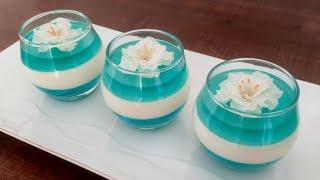 طرز تهیه پاناکوتا وانیلی با ژله/دسر پاناکوتا لیوانی/دسر جذاب و مجلسی/Vanilla panna cotta with jelly