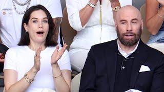 John Travolta and Daughter Ella Bleu Appear at Paris Olympics