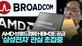 AMD·브로드컴에 HBM3E 공급 '삼성전자' 관심 초집중