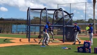 New York Mets Tim Tebow takes batting practice