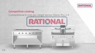 iVario Pro 2-S vs. conventional high-performance gas hob. | RATIONAL