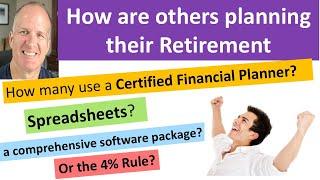 How is everyone else doing the financial planning for their retirement?  See the data.