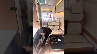 A couple in their early twenties has a small RV with complete water and electricity! Extra large