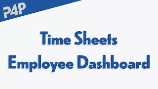 Time Sheets Employee Dashboard