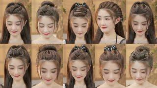 Super Easy & Cute Hairstyles Tutorials Korean Style for Girls --