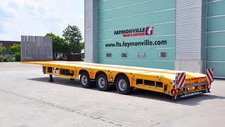 Faymonville - TeleMAX extendable flatbed with 3 axles and 13,1m loading platform length