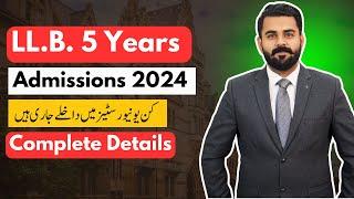 Admissions in LLB Universities Fall 2024 | The Law Channel