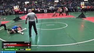 Griffin Gardner Olb1 vs Beau Nezbeth Wbr2 D3 71lbs Semi Final