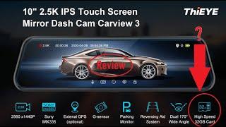 ThiEYE Carview 2 Mirror Dash Cam 1080P Dual Dash Camera