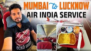 AI625 Mumbai to Lucknow Air India Economy class Experience || Complementry food review