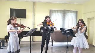 Trio: Simona Saikova; Elitsa Dimitrova; Stefani Panayotova, speciality "Chamber Music"