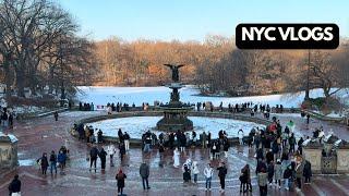 Central Park in Snow ️️ - 4K - NYC VLOG