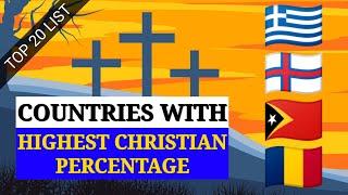 Top 20 Countries With Highest Christian Percentage