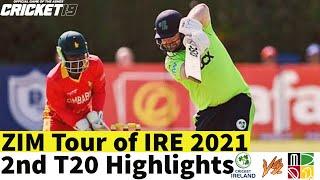 Ireland vs Zimbabwe 2nd T20 Highlights 2021 | Ire vs Zim 2nd T20 2021 Highlights |Cricket19 Gameplay