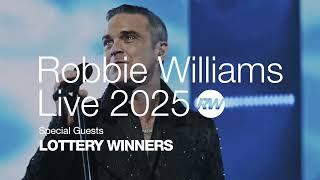 Robbie Williams vuelve a Barcelona con su nueva gira europea: ‘Robbie Williams Live 2025’