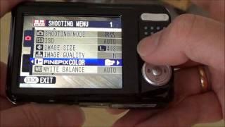 Fujifilm Finepix AX500 Digital Camera User Interface - Menu Structure