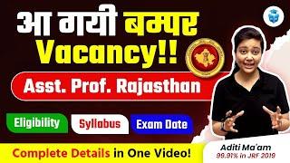 RPSC Assistant Professor Vacancy 2023 | NOTIFICATION OUT! | Complete Details by Aditi Mam JRFAdda