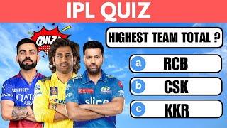 IPL Quiz :Test Your IPL Knowledge  | IPL Quiz Questions and Answers | Test Your Knowledge | IPL 2024