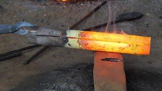 Blacksmith - Amazing pipe shovel creationl | How to make a Laborer's shovel.