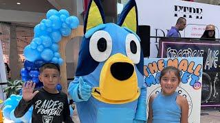 @AydenandDelilah At The Mall Meeting  Bluey Character 2024 #bluey #character #kidsvideo #kids