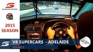 rFactor V8 Supercars 2015 Rnd 1 Adelaide (Highlights)