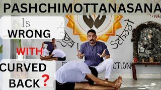 PASHCHIMOTTANASANA IS WRONG WITH CURVED BACK? | CORRECT PASHCHIMOTTANASANA | @PrashantjYoga