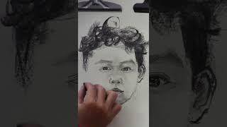  Pencil Drawing Portrait #vietnamlife #shorts.