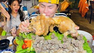 NGA SUMO BỎ CUỘC VỚI THỬ THÁCH ĂN HẾT 2 ĐÙI BÊ KHỔNG LỒ DƯỚI 20 PHÚT NHẬN GIẢI 10 TRIỆU ĐỒNG ??