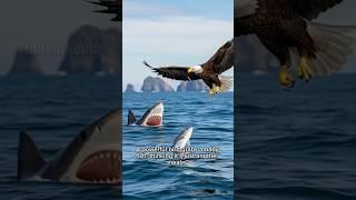 Eagle Attacks Baby Fish—What the Mother Shark Does Next Will Shock You!#shorts