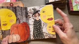 Art Journal Flip through: Halloween and Winter Journal Challenge