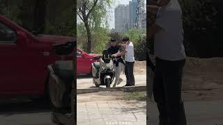What should I do if I encounter this situation while riding a bicycle? I will teach you#automobile