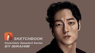 How To create So Ji Sub | 소지섭 디지털 페인팅 |  Digital Painting Drawing Speedart | Sketchbook | by Ibrahim