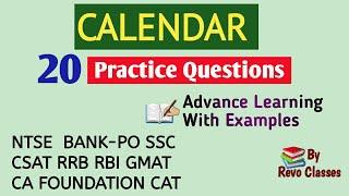 Calendar question practice  with detailed explanation|Revo Classes