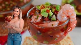 The Perfect SHRIMP COCKTAIL Recipe, it’s seriously the BEST | Cóctel de Camarón