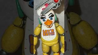 FNAF GLAMROCK CHICA Re-Boxed into CHICA! Unboxing STOP MOTION Animation #fnaf #stopmotion #animation