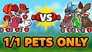 Super Auto Pets but we can only use 1/1 PETS