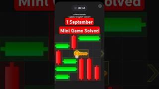 #1Sept Today Daily Mini Game | Hamster Kombat Daily Combo Card | hamster Cipher Code 1 September