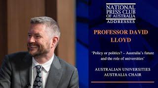 IN FULL: Professor David Lloyd's Address to the National Press Club of Australia