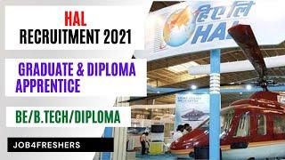 HAL Recruitment 2022 | Graduate & Diploma Apprentice| | Job4freshers