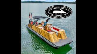 Bailey Custom Boats Paddle Board Surfing on J. Storm Thurmond Lake at Clarks Hill, South Carolina