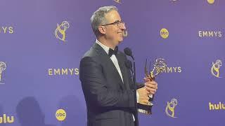 John Oliver (Best Variety Scripted Series, 'Last Week Tonight') 2024 Emmys press room interview