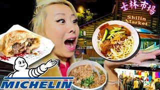 MICHELIN GUIDE STREET FOOD TOUR at Shi Lin Night Market in Taiwan!!  @RainaHuang